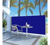 Auvent Latéral Rétractable de Patio Ecran de Jardin Ecran d'Intimité Terrasse Balcon Extérieur Résistance aux UV 140x300 cm Bleu 317876