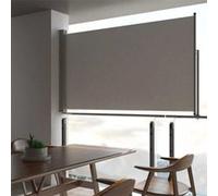 vidaXL Tuinscherm uittrekbaar 140x300 cm grijs45192 Gris G