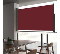 vidaXL Auvent latéral rétractable de patio 140 x 300 cm Rouge