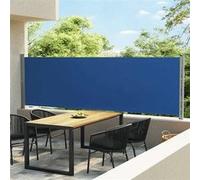 vidaXL Tuinscherm uittrekbaar 140x600 cm blauw313371 Bleu G