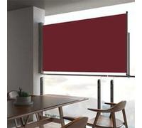 vidaXL Auvent latéral rétractable de patio 160x300 cm Rouge