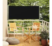 vidaXL Tuinscherm uittrekbaar 160x300 cm zwart317838 Noir G