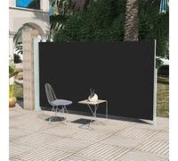 vidaXL Auvent latéral rétractable de patio 160x300 cm Noir