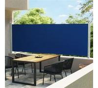 Tuinscherm uittrekbaar 160x600 cm blauw317960