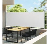 Vidaxl Auvent Latéral Rétractable De Patio 160x600 Cm Crème