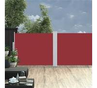 Tuinscherm uittrekbaar 170x1200 cm rood313398