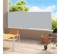 Tuinscherm uittrekbaar 180x500 cm grijs313407