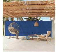 Vidaxl Auvent Latéral Rétractable De Patio 180x600 Cm Bleu Bleu