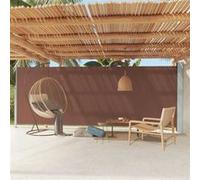 vidaXL Auvent latéral rétractable de patio 200x600 cm marron