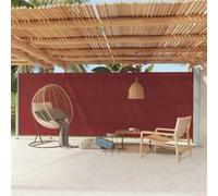 Vidaxl Auvent Latéral Rétractable De Patio 200x600 Cm Rouge Rouge