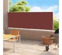 vidaXL Auvent latéral rétractable de Patio 220x500 cm Marron, écran de Jardin, auvent rétractable, auvent de Patio, écrans de Jardin