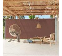 Vidaxl Auvent Latéral Rétractable De Patio 220x600 Cm Marron Marron