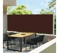Tuinscherm uittrekbaar 600x160 cm bruin313380