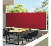 Auvent Latéral Rétractable De Patio 600x160 Cm Rouge Rouge
