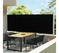 Vidaxl Auvent Latéral Rétractable De Patio 600x160 Cm Noir