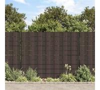 vidaXL Tuinschermen 4 st 35x0,19 m PVC bruin147863
