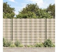 vidaXL Écrans d'intimité de jardin 4 pièces PVC 35 x 0,19 m Crème