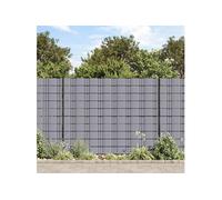 vidaXL Tuinschermen 4 st 35x0,19 m PVC mat lichtgrijs147872