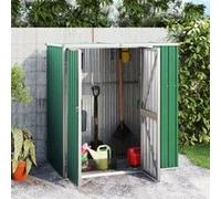 vidaXL Tuinschuur 161x89x161 cm gegalvaniseerd staal groen316209 Vert G