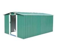vidaXL Abri de jardin 257x392x181 cm Métal Vert 143344