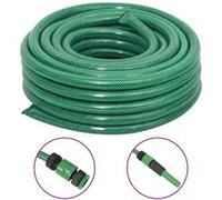 vidaXL Tuinslang met koppelingsset 0,75'' 10 m PVC groen154378 Vert G