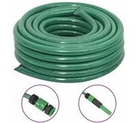 vidaXL Tuinslang met koppelingsset 0,75'' 30 m PVC groen154382 Vert G