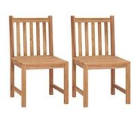 vidaXL Tuinstoelen 2 st massief teakhout315611 Bois G