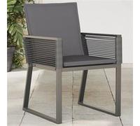 Tuinstoelen 2 st met kussens poly rattan zwart4008115