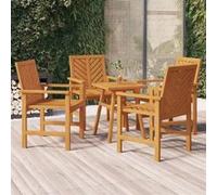 Tuinstoelen 4 st massief acaciahout3155975