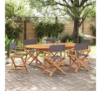 Chaise Pliable de Jardin Siège de Terrasse Meuble Patio Extérieur Tissu vidaXL