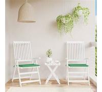 Tuinstoelkussens 2 st 40x40x3 cm oxford stof groen314012
