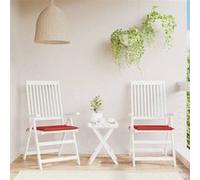 vidaXL Tuinstoelkussens 2 st 50x50x3 cm stof rood47600 Rouge G