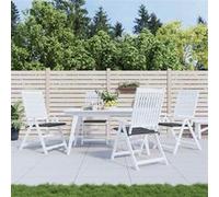 vidaXL Coussins de Chaise de Jardin Lot de 4, Coussin de Siège de Salon, Coussin de Meuble de Terrasse, Coussin d’Assise Extérieur, Anthracite 40x40x4 cm