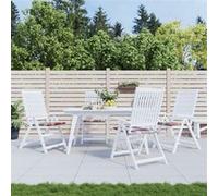 Tuinstoelkussens 4 st 50x50x3 cm oxford stof ruitpatroon rood314069