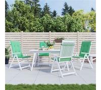 Vidaxl Coussin De Chaise De Jardin 4 Pcs Vert 120 X 50 X 3 Cm Vert