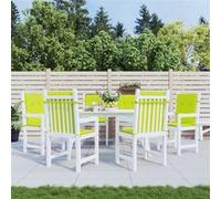 Vidaxl Coussins De Chaise De Jardin 6 Pcs Vert Vif 100x50x3 Cm