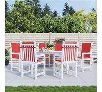 vidaXL Tuinstoelkussens 6 st 100x50x3 cm oxford stof rood314137 Rouge G