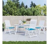 Vidaxl Coussins De Chaise De Jardin 6 Pcs Bleu 40x40x3 Cm Tissu