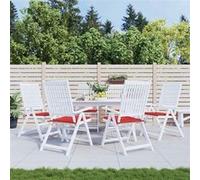 vidaXL Tuinstoelkussens 6 st 40x40x3 cm oxford stof rood314015 Rouge G