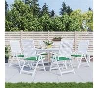 Coussins de Chaise de Jardin Siège Extérieur Lot de 2 Bleu Tissu Oxford vidaXL