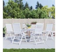 Tuinstoelkussens 6 st 50x50x3 cm oxford stof ruitpatroon grijs314073