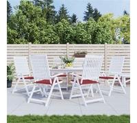 Vidaxl Coussins De Chaise De Jardin 6 Pcs Bordeaux 50x50x3 Cm Tissu