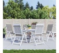 Vidaxl Coussins De Chaise De Jardin 6 Pcs Gris 120x50x3 Cm