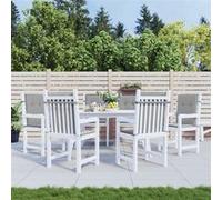 vidaXL Coussins de chaise de jardin à dossier bas lot de 6 tissu Oxford gris 314132