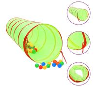 Vidaxl Tunnel De Jeu Pour Enfants Avec 250 Balles Vert 175cm Polyester Vert