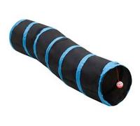 Vidaxl Tunnel Pour Chats En Forme De S Noir Et Bleu 122 Cm Polyester