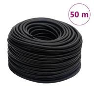 vidaXL Tuyau d'air hybride noir 50 m caoutchouc et PVC