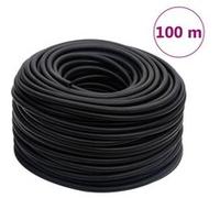 vidaXL Tuyau d'Air Hybride, Tuyau Pneumatique de Compresseur, Flexible d'Air du Compresseur, Tuyau à Air Comprimé de Sécurité, Noir 0,6 100 m Caoutchouc et PVC Noir G