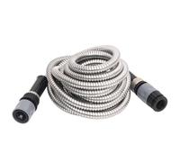 vidaXL Tuyau d'arrosage avec buse de pulvérisation argenté 22,5 m inox
