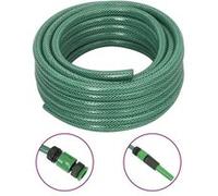 vidaXL Tuyau d'arrosage avec jeu de raccords vert 0,5" 20 m PVC